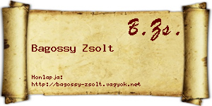 Bagossy Zsolt névjegykártya